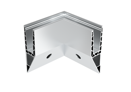 Celosklenené zábradlie-profil-bočné kotvenie