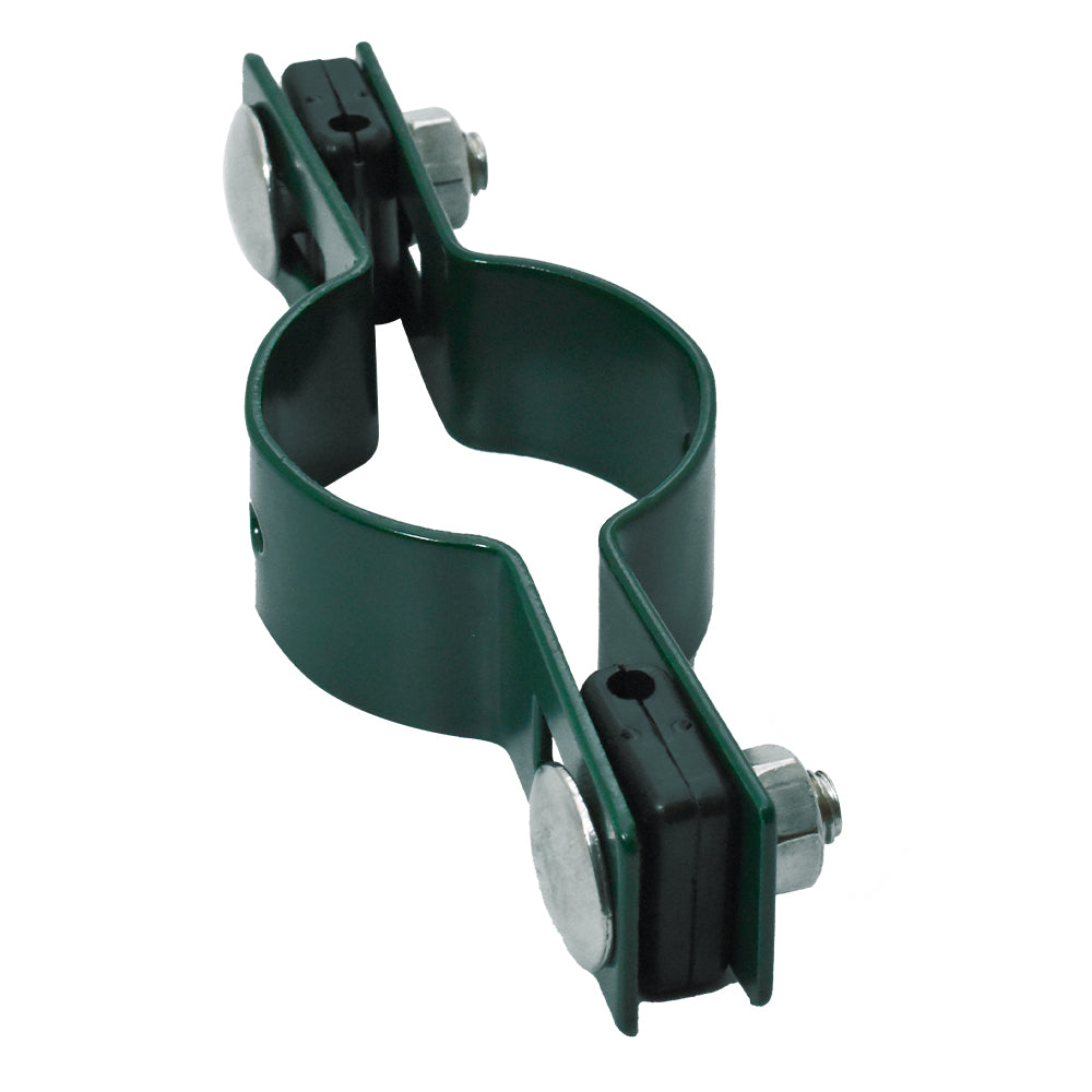 Átmenő bilincs ZnPVC D60mm oszlophoz zöld