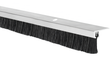Tesniaca lišta s kefou pre dvere a brány, hliníková