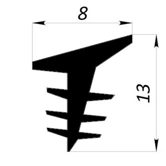Zasklenie pevne - tesnenie profil