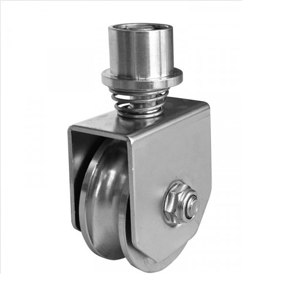 Otočné pojazdové koliesko s pružinou - U, D80