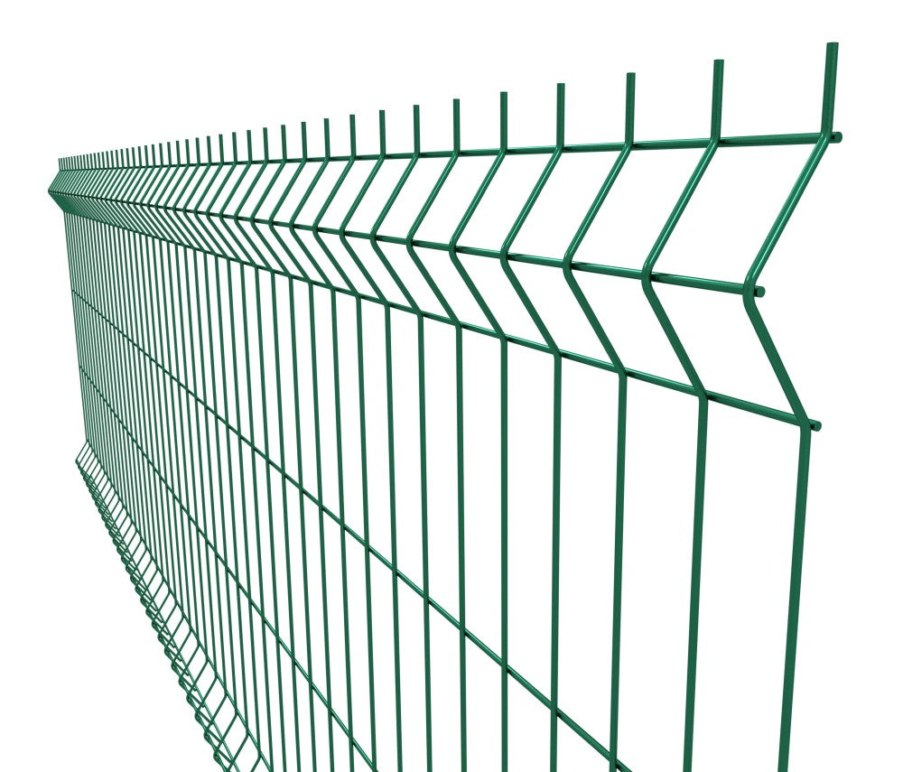 Zváraný plotový panel 3D ZnPVC 2500x1030x4mm zelená