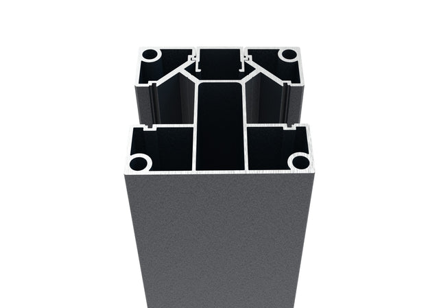 Set hliníkového rohového stĺpika 70x70 s krycou lištou pre 20 lamelové výplne - 2000mm R7016