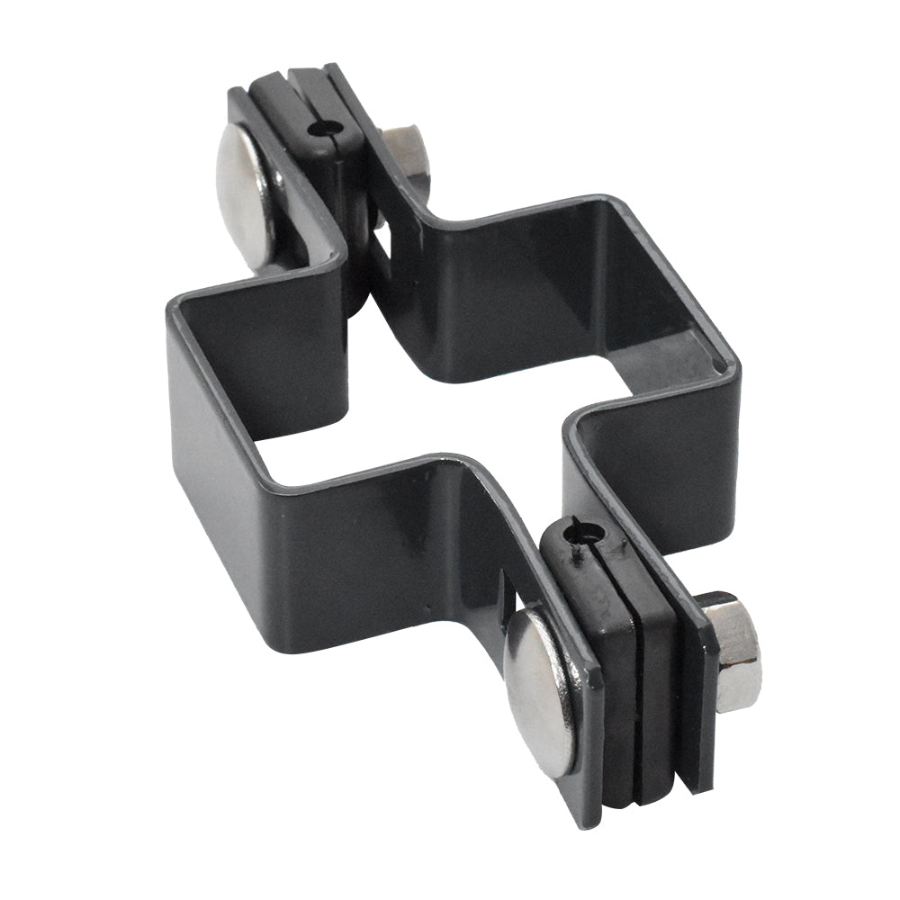 Átmenő bilincs ZnPVC 60x40mm antracit oszlophoz