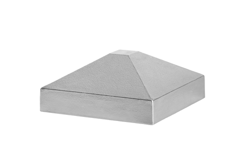 Hliníková strieška stĺpika 100x100 ihlan - natural