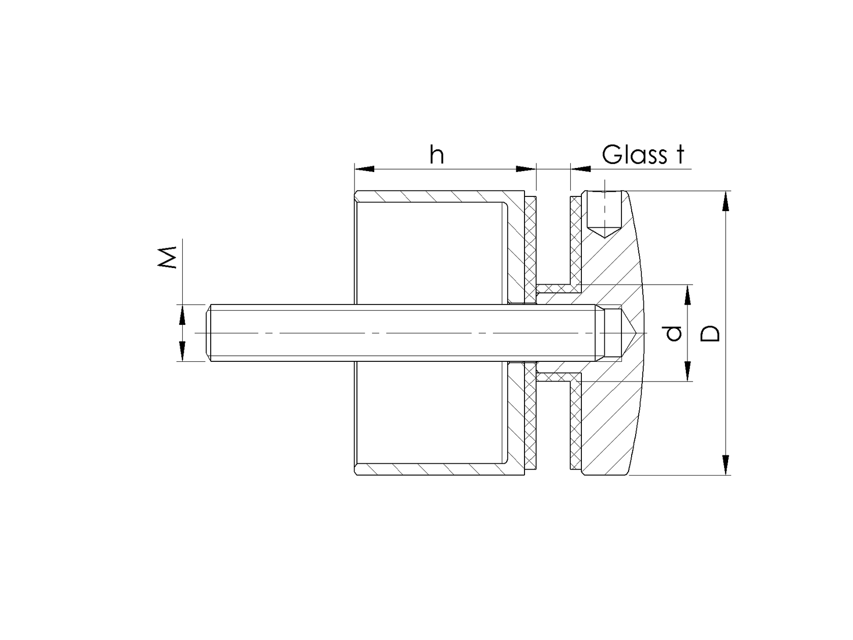 Držiak výplne skla