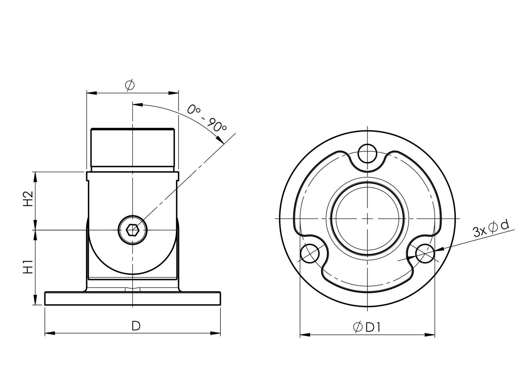 Kotvenie vrchné-nastaviteľné