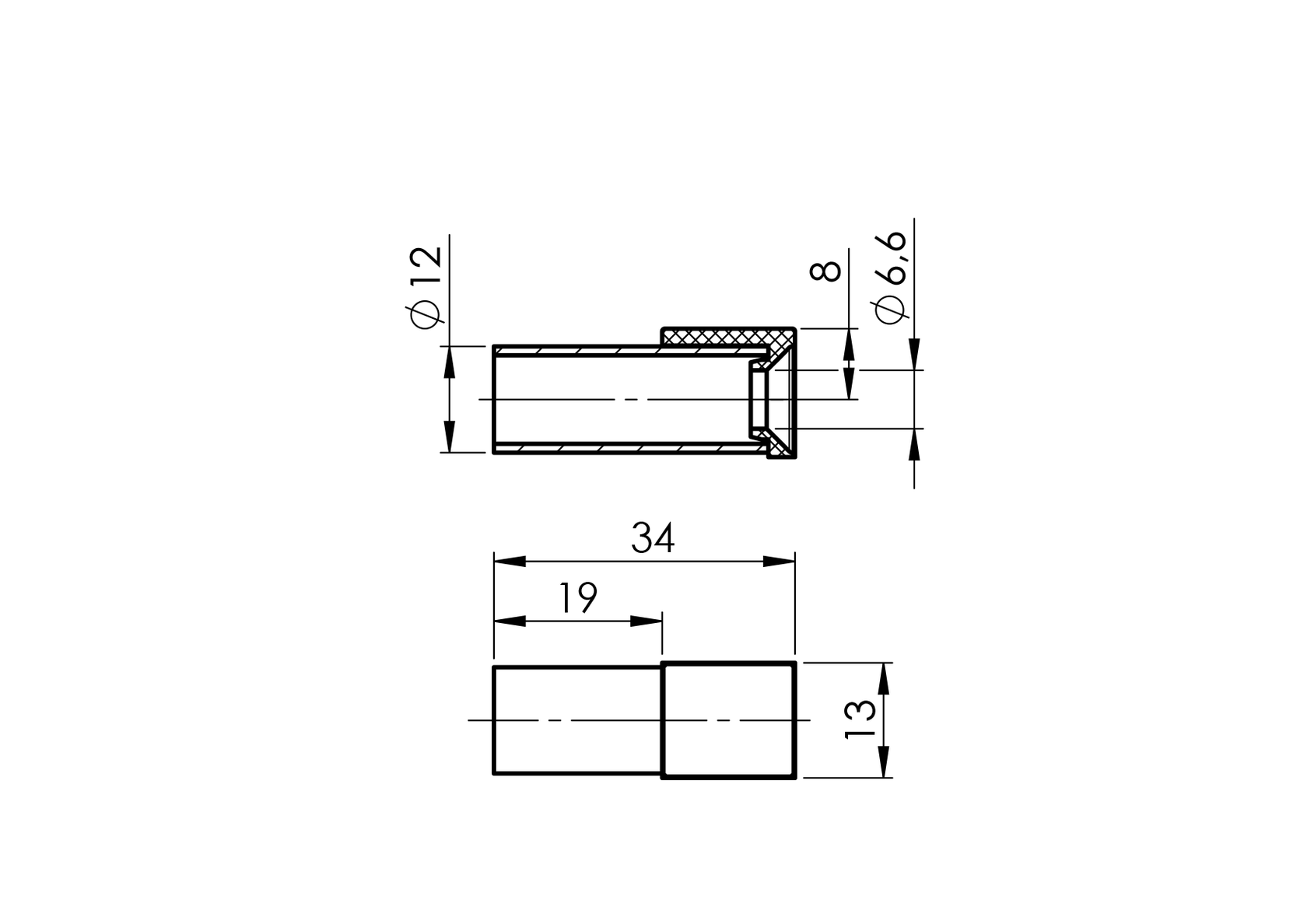 Podpera proti vypadnutiu skla plochá