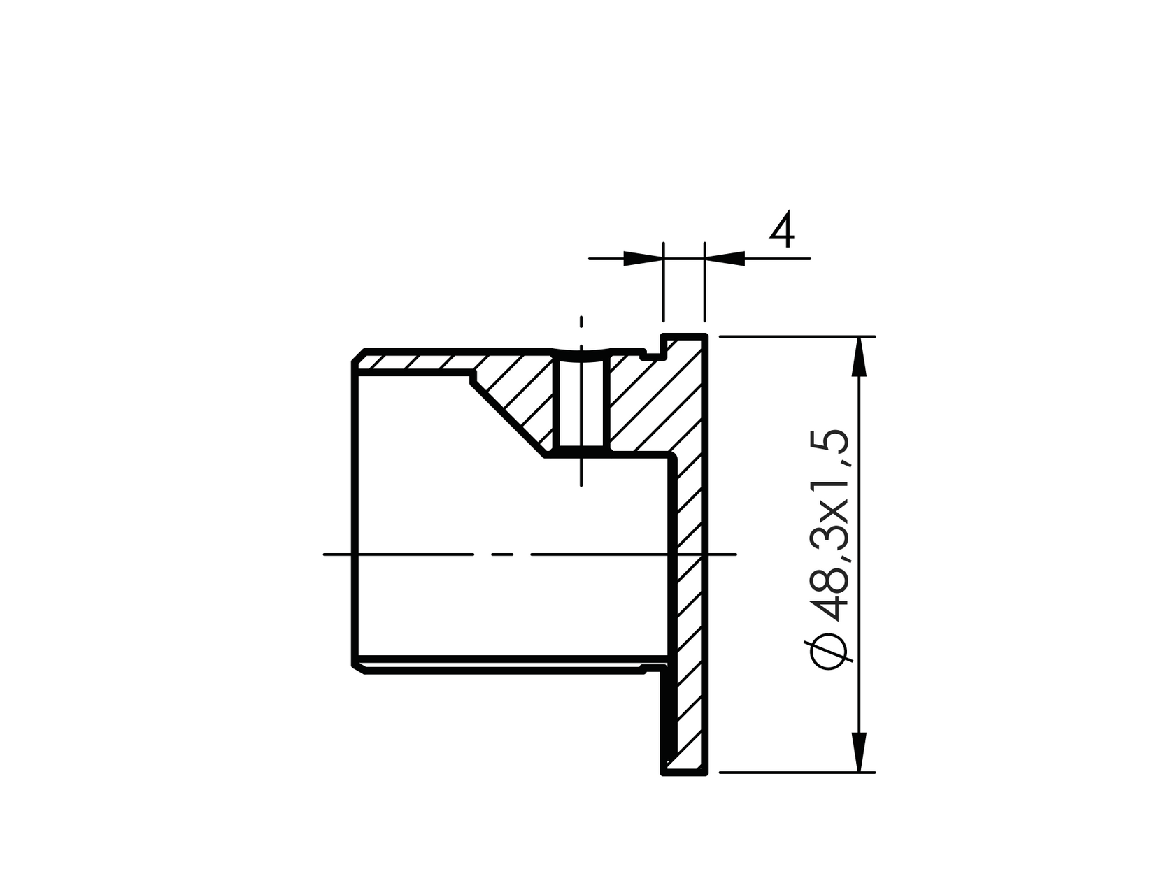 Madlo-držiak skla-záslepka