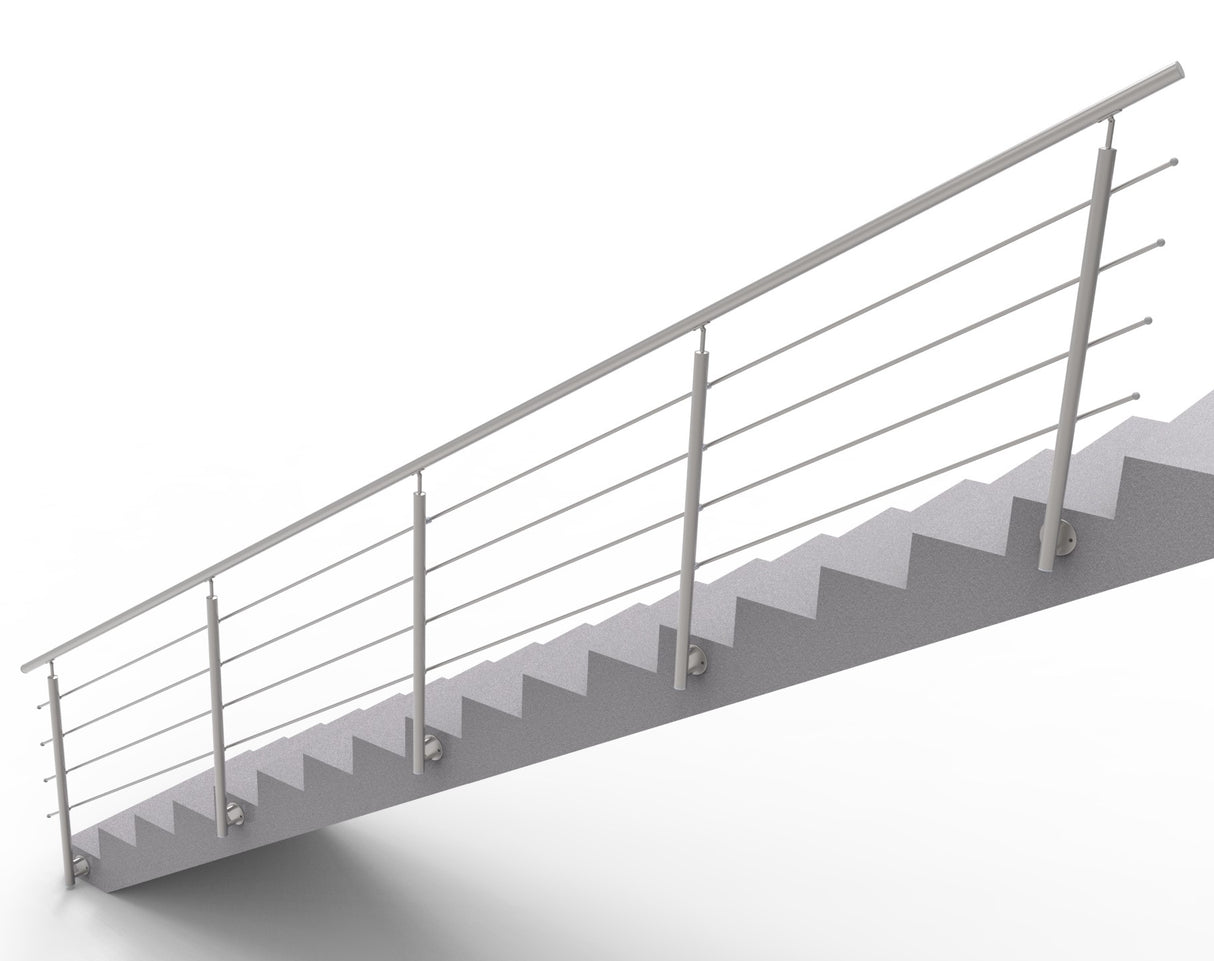 Nerezové zábradlie na schody, 6000x900mm, BS