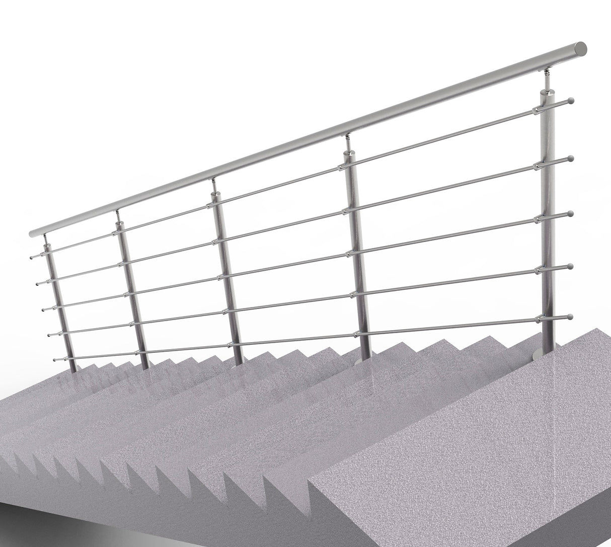 Nerezové zábradlie na schody, 6000x1000mm, VS