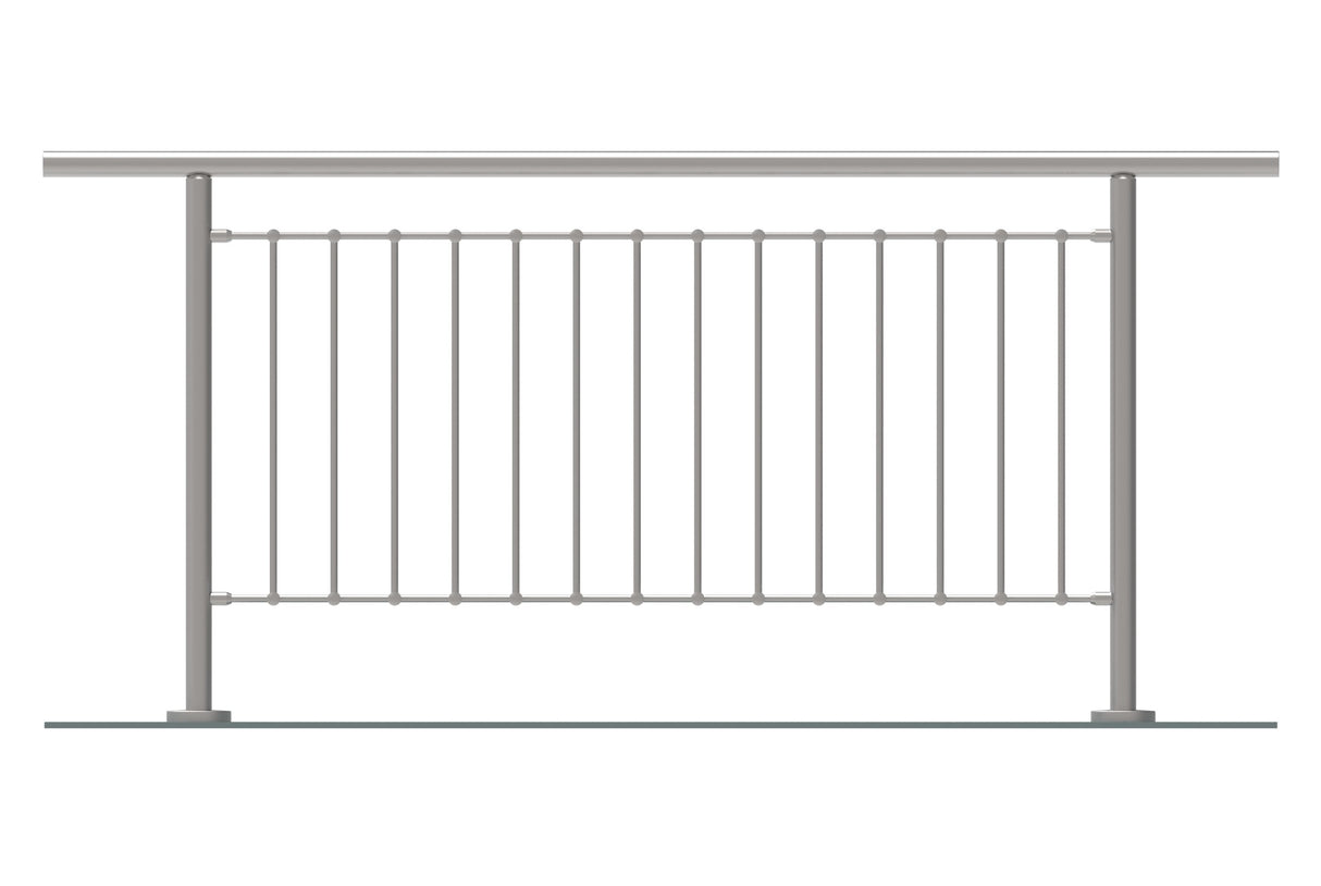 Zábradlie vertikal, VK- rovné AISI304, D42,4/d12ve