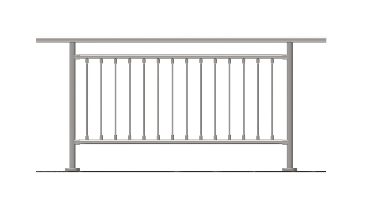 Zábradlie vertikal, VK- rovné AISI304, D42,4/d12ve