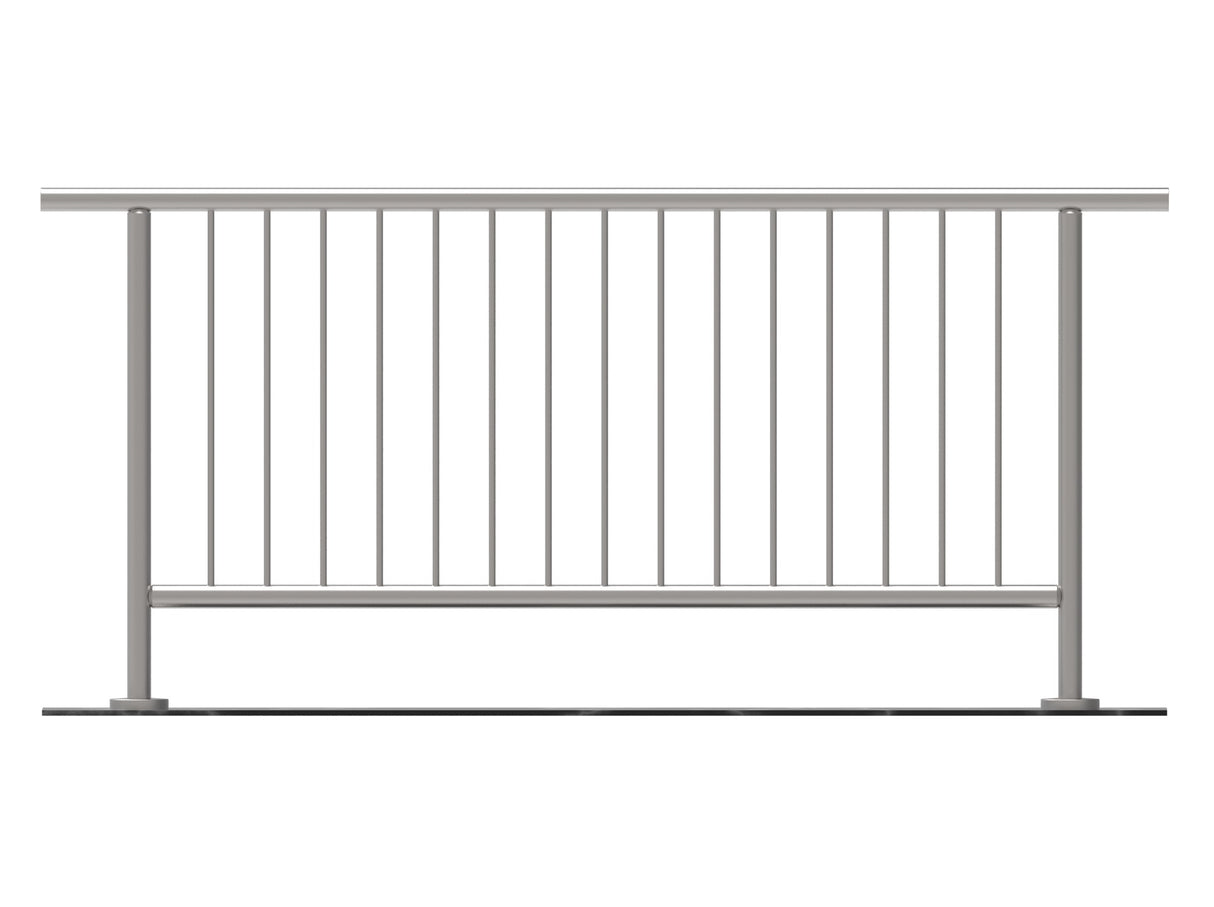 Zábradlie vertikal, VK- rovné AISI304, D42,4/d12ve