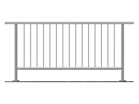 Zábradlie vertikal, VK- rovné AISI304, D42,4/d12ve