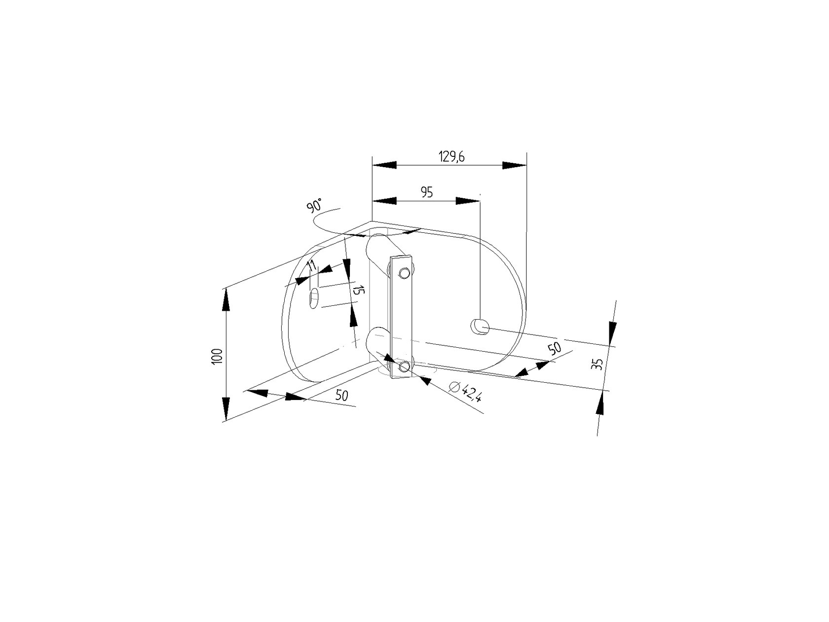 Kotvenie bočné kruhové vnútorné