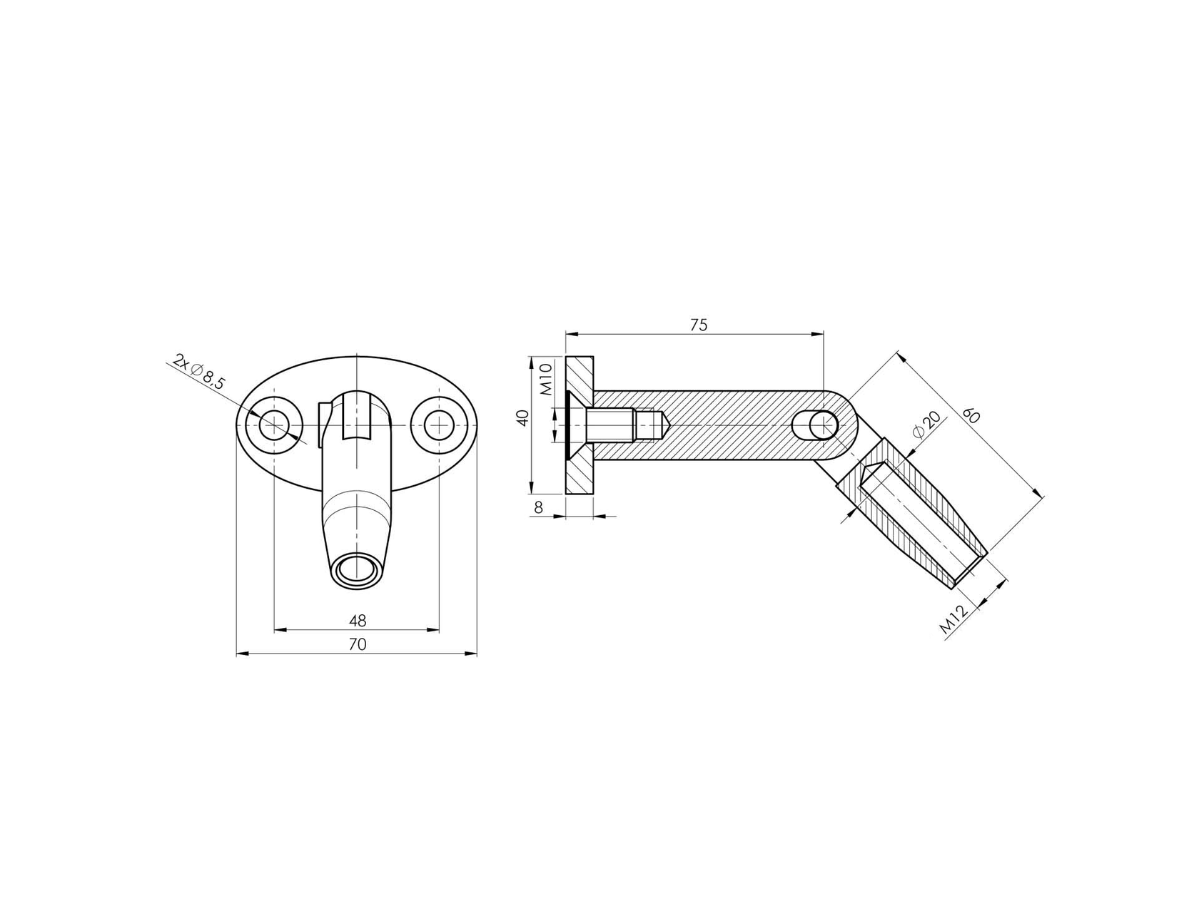 Prístrešok - kotvenie vrchné
