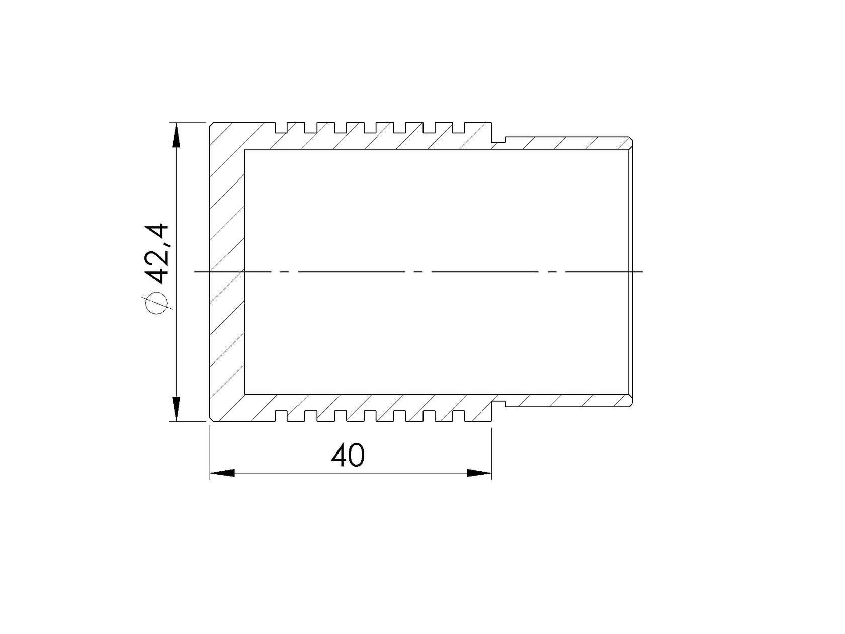 Záslepka - ukončenie madla