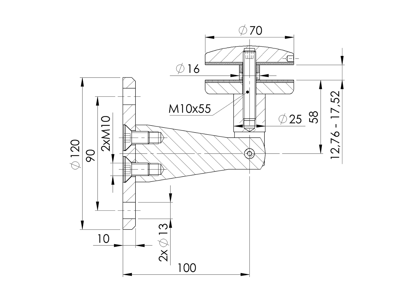 Prístrešok - kotvenie spodné