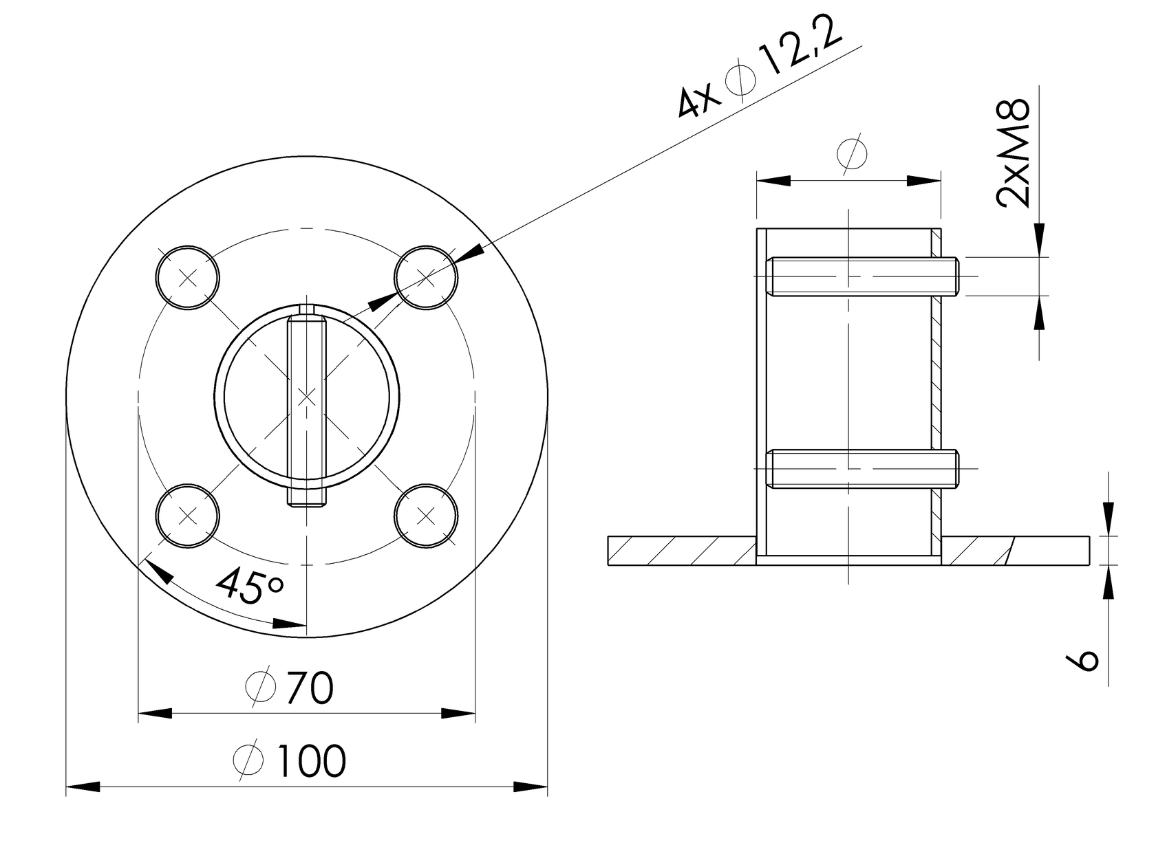Kotvenie vrchné montážne