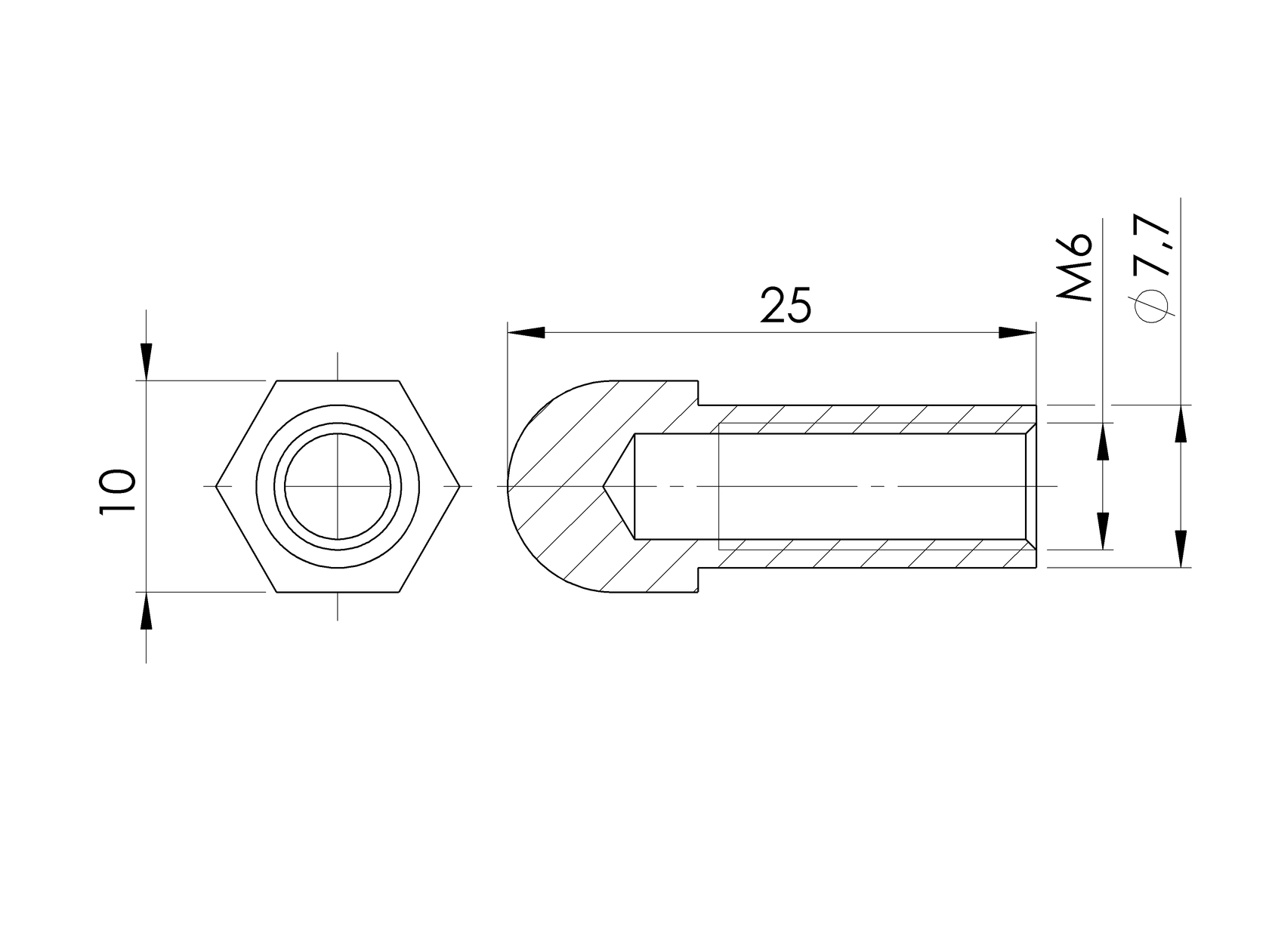 Úchytka lanka - napinak