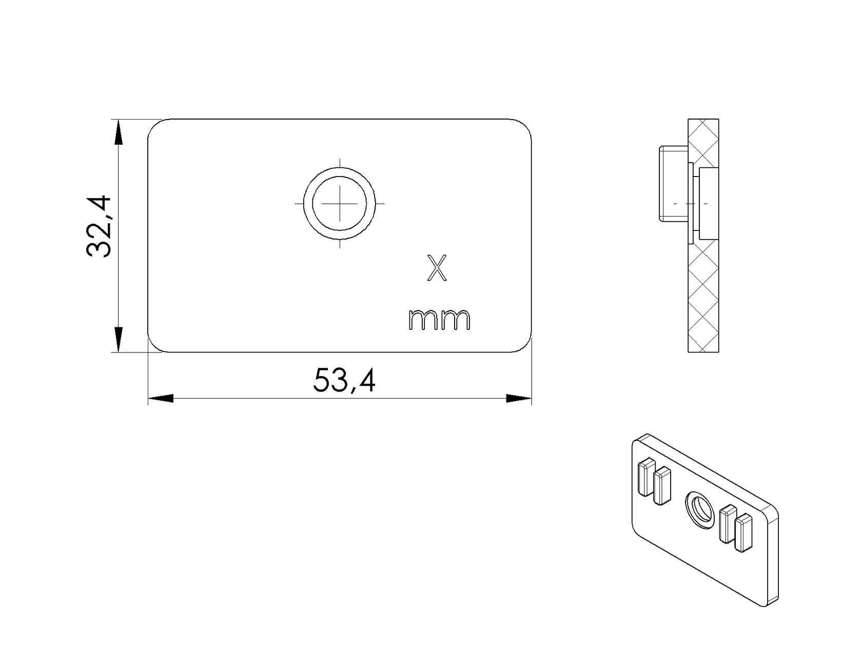 Tesnenie na držiak skla