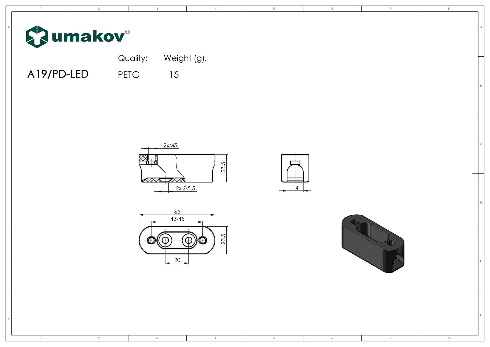 Držiak pre LED profil