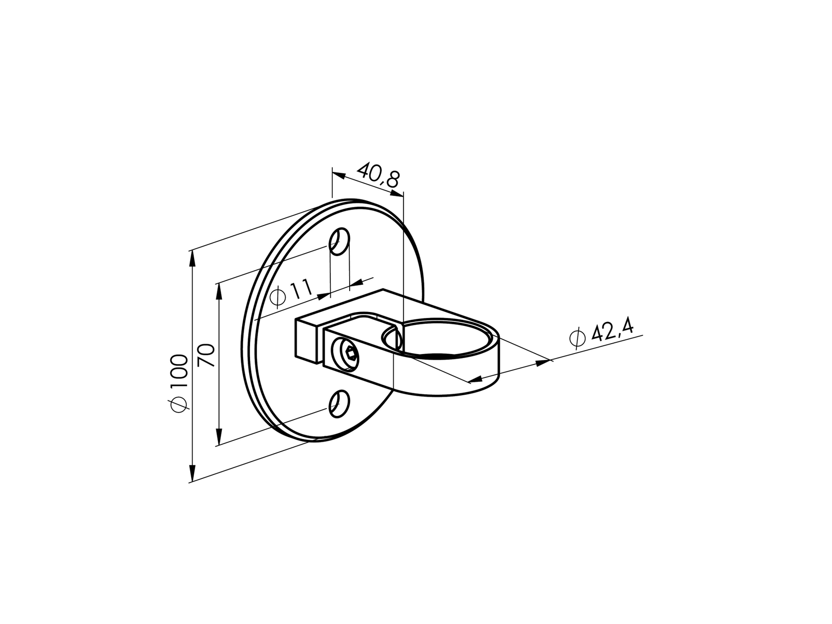 Kotvenie bočné nastaviteľné