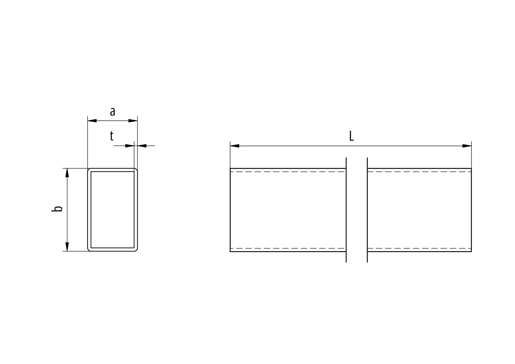 Hliníková plotová výplň 20x10x1,5 - 6000mm hnedá R8017