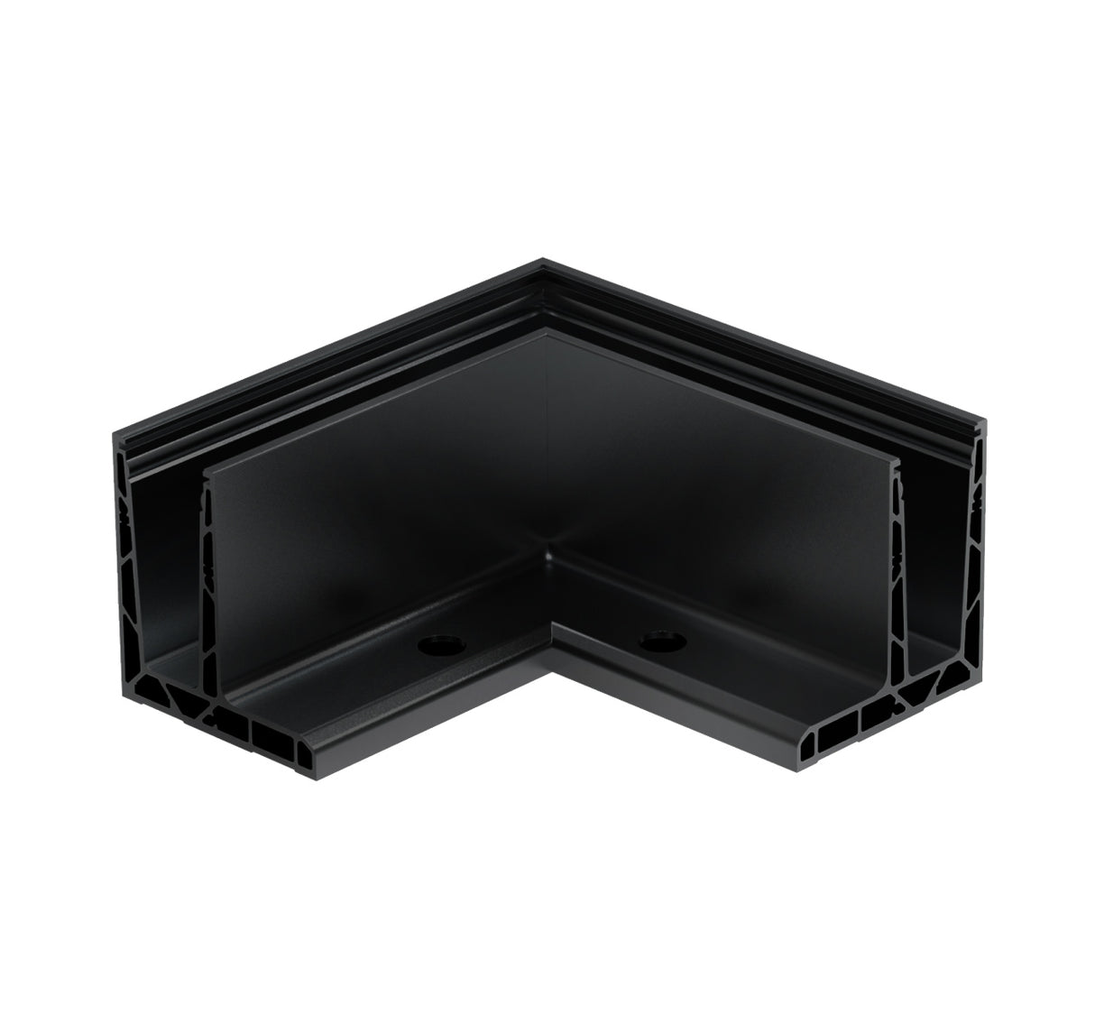 Celosklenené zábradlie-roh. profil-vrchné kotvenie