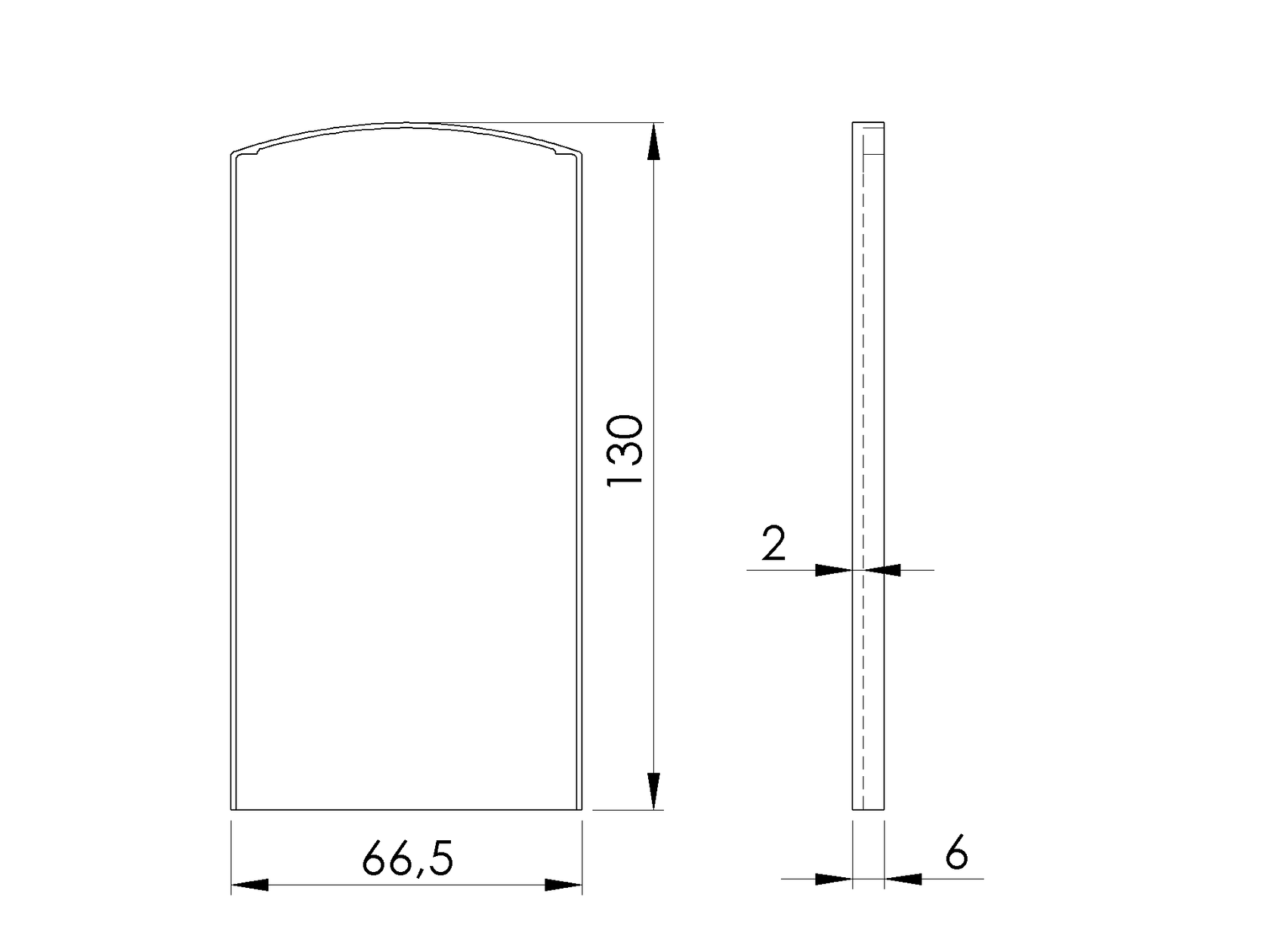 Záslepka pre profil AL/0004-UnoXL-S-E