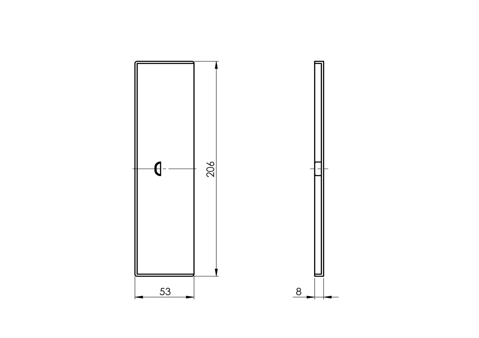 Záslepka pre profil AL/0011-N-E
