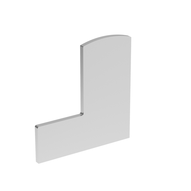 Záslepka pre profil Al/0006-UNO-S-E + kryciu lištu