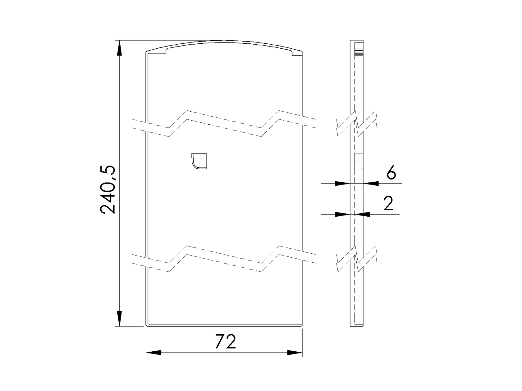 Záslepka pre profil AL/0011-ProXL-N-E