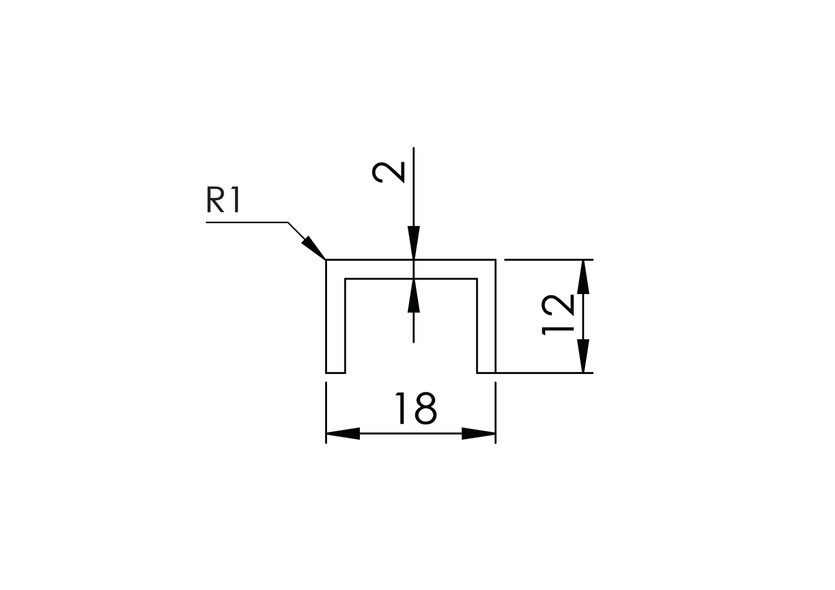 Roh k ukončeniu sklenenej výplne