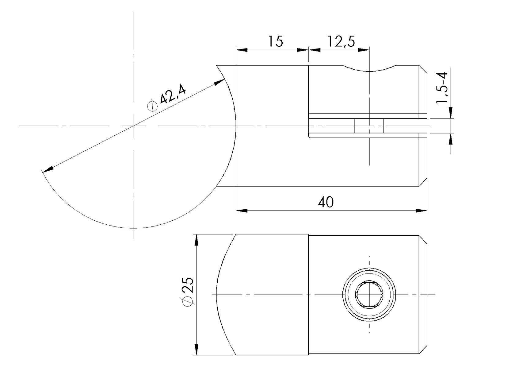 Držiak výplne - plechu