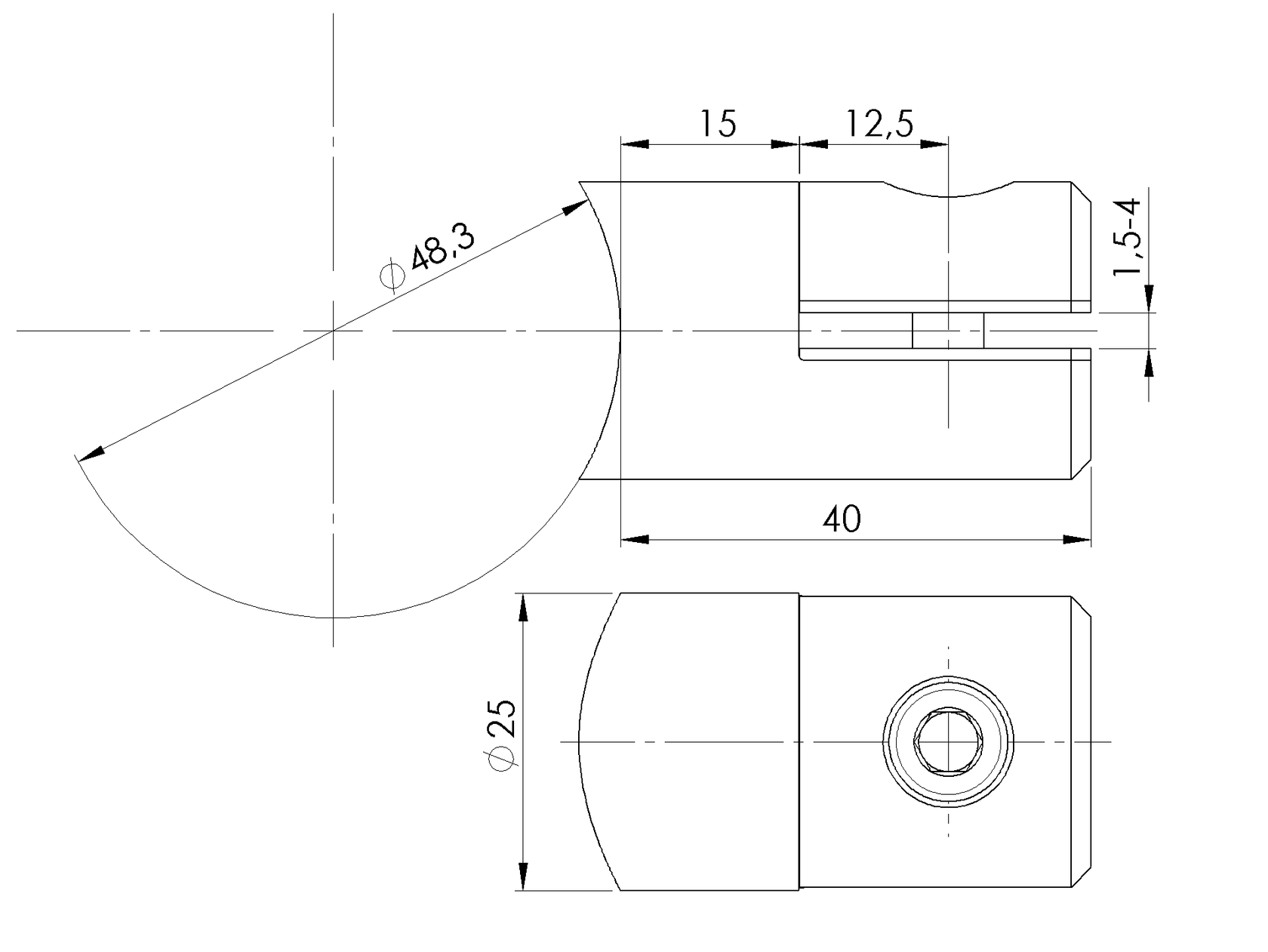 Držiak výplne - plechu