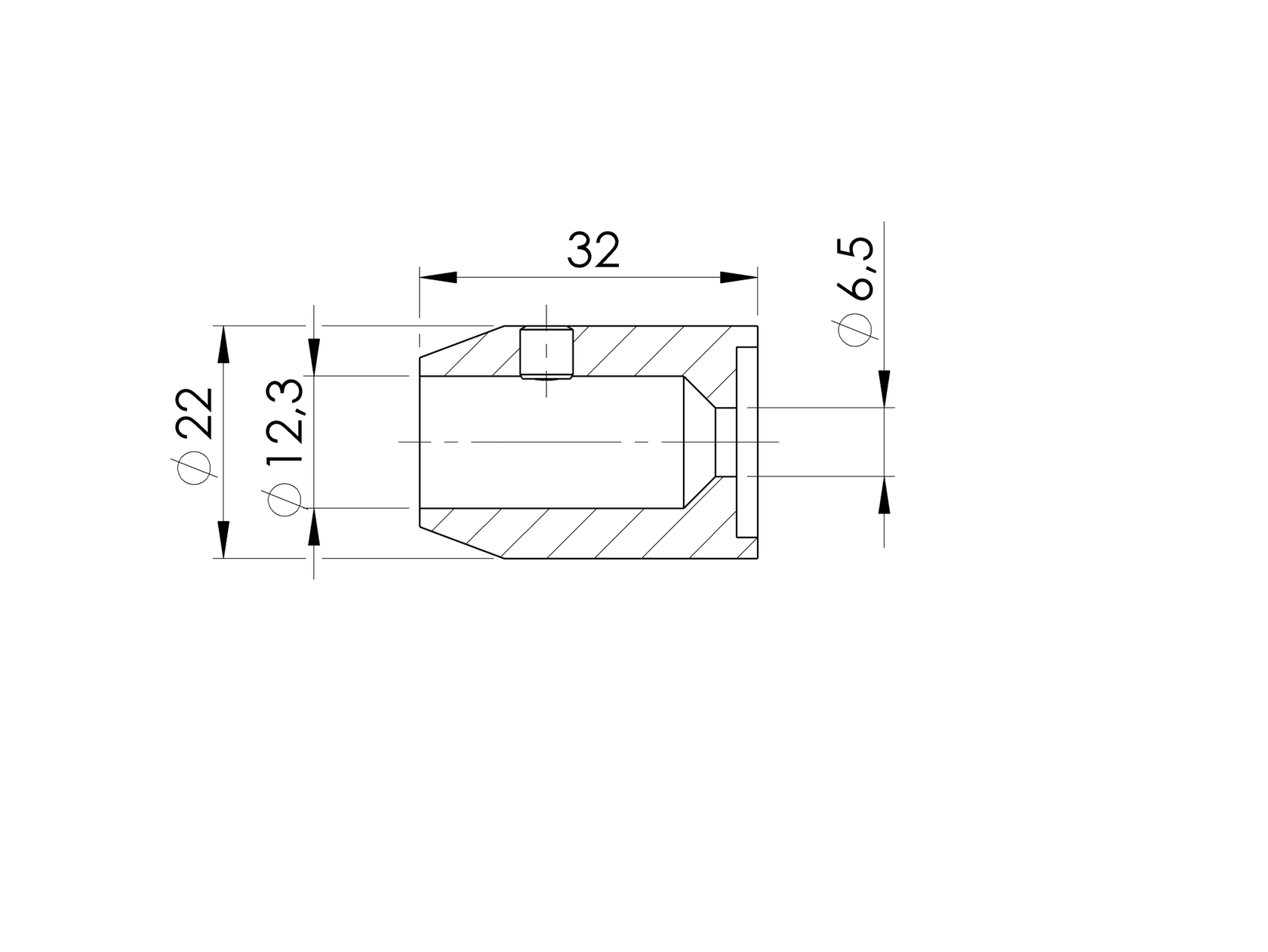 Držiak výplne osový