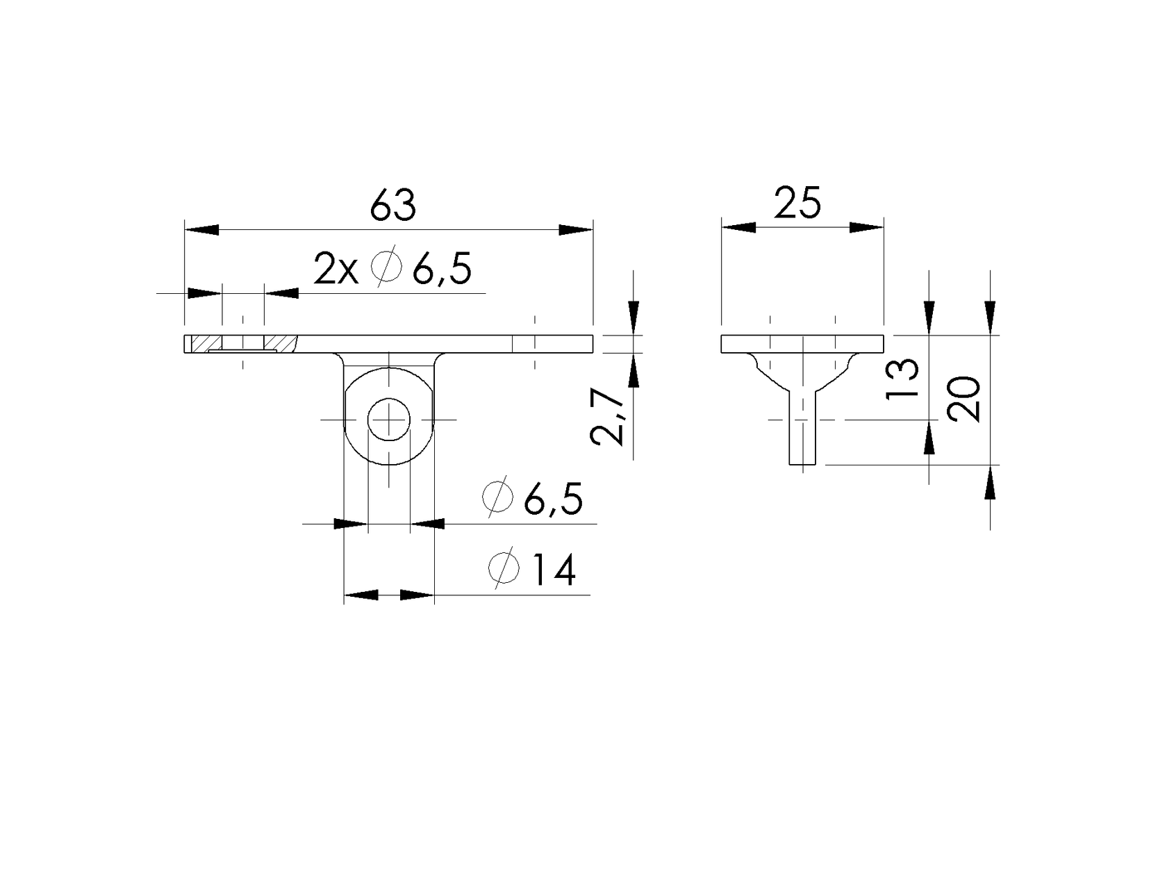 Vanička na držiak madla