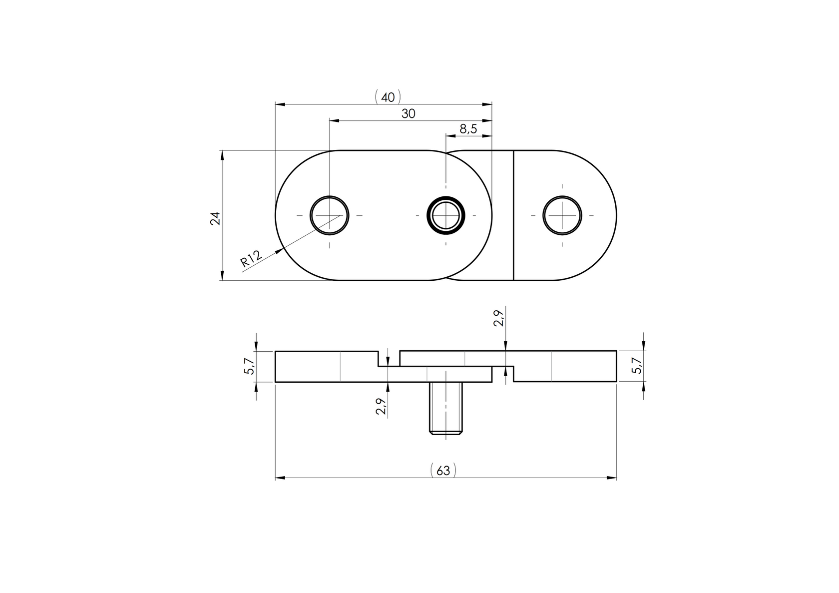 Vanička na držiak madla