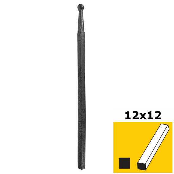 Tyč s guličkou h350, b14, n12x12mm