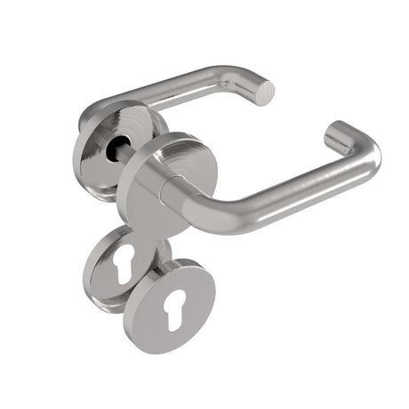 Kľučka so štítkom - pár, AISI 304, K320