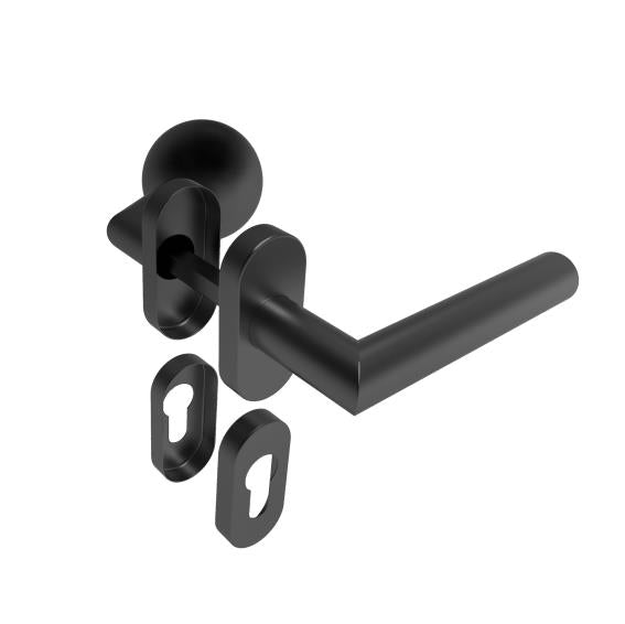 Kľučka guľa pevná - pár, AISI 304, BLACK