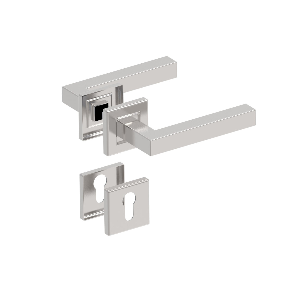 Kľučka so štítkom - pár, AISI 304, K320