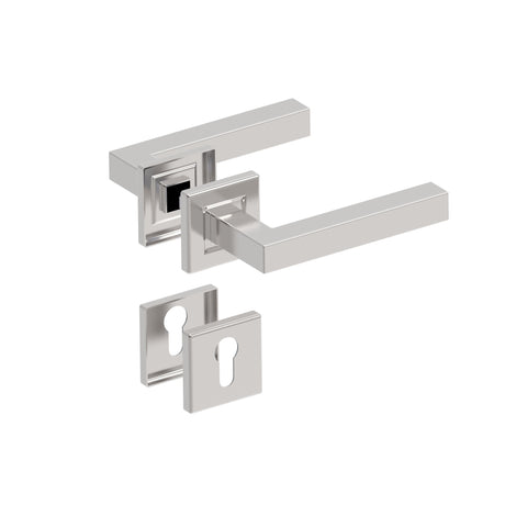 Kľučka so štítkom - pár, AISI 304, K320