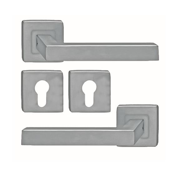 Kľučka so štítkom - pár, AISI 304, K320