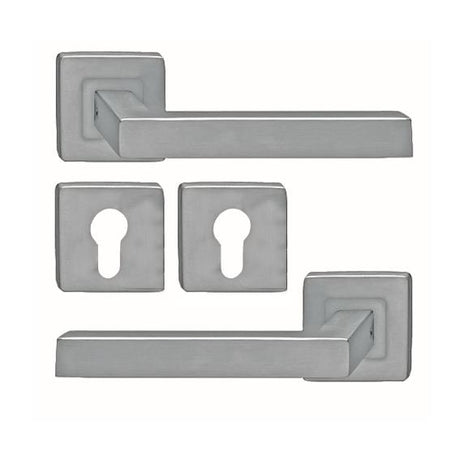 Kľučka so štítkom - pár, AISI 304, K320