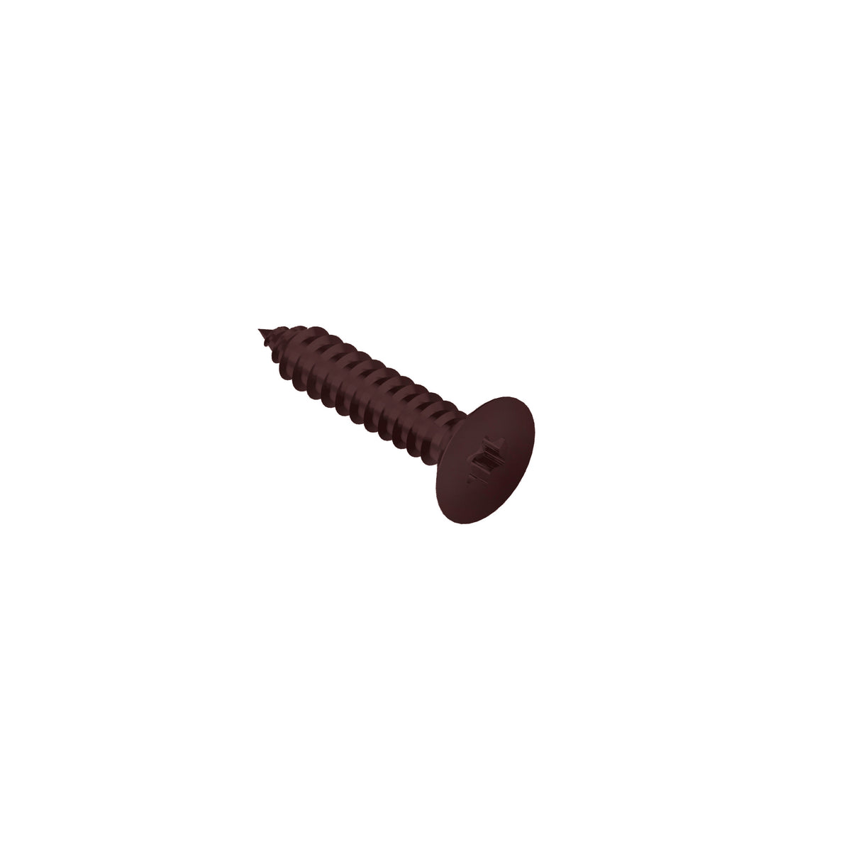 Sheet metal screw with countersunk head-TORX, stainless steel, brown