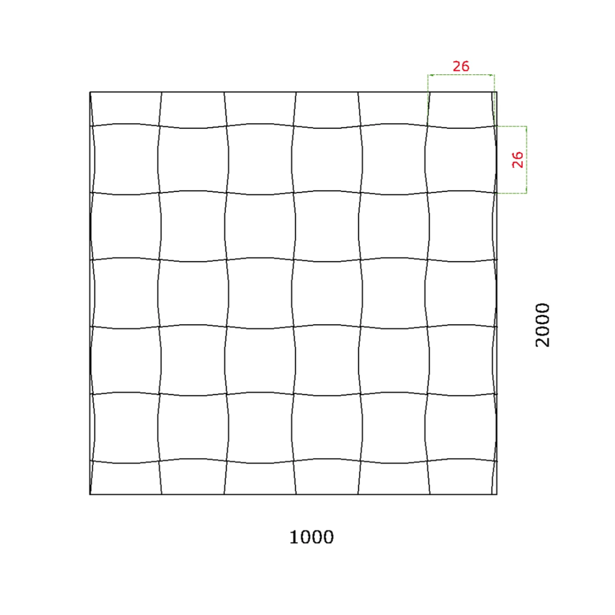 Dizajnový 3D plech, t1,2mm - Zn