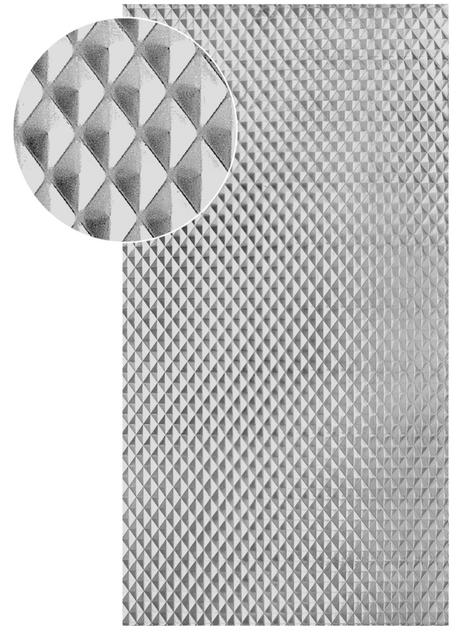 Dizajnový 3D plech, t1,2mm - Zn